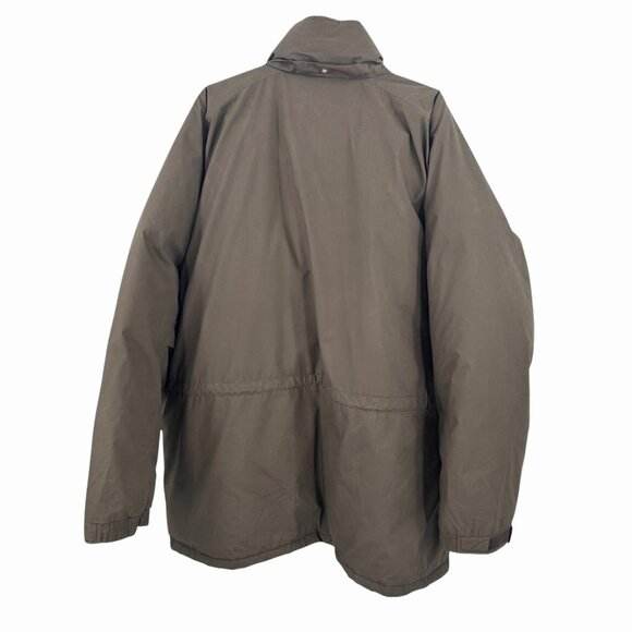 OUTDOOR EXCHANGE MEN'S DARK KHAKI DOWN FEATHER PARKA COAT W/ MULTI POCKETS XXL - Picture 3 of 5